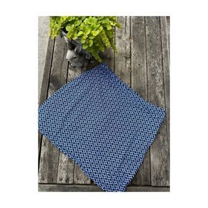 Seg'Ments Luxe Activewear Skort Stretch Blue Crosshatch Pattern Sz L